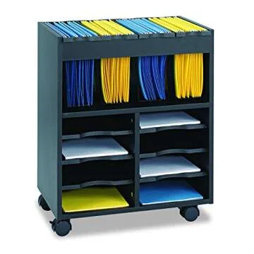 Safco Go Cart Mobile Cart for Organized Document Storage