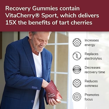 Recovery Gummies Hibiscus Cherry - 30 for Energy Boost