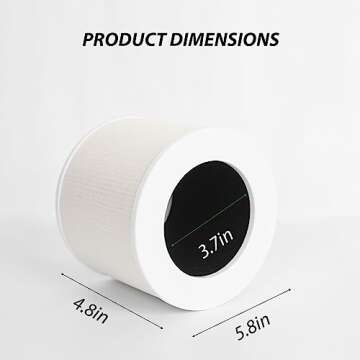 Core Mini-P Replacement Filter for LEVOIT Core Mini Air Purifier, High-Efficiency Activated Carbon, 3-in-1 HEPA, Part Core Mini-RF, 2 Pack