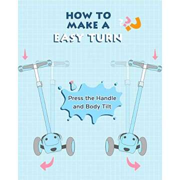 Mountalk Toddler Scooter - 3-Wheel Fun for Kids 1-6