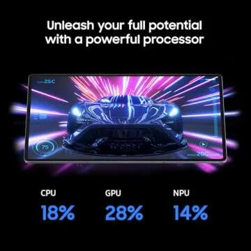 SAMSUNG Galaxy Tab S10+ 5G 12.4” 256GB, Android Tablet, (T-Mobile Network), Circle to Search, Big Screen, S Pen Included, , US Version, 2024, Moonstone Gray, (Renewed)