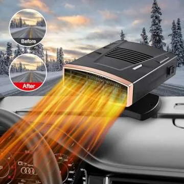 12V Portable Car Heater with Fast Heating and Defrosting
