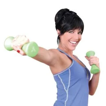 Tone Fitness 20 - Pound Hourglass Dumbbell Weight Set