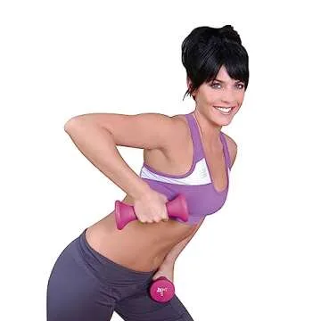 Tone Fitness 20 - Pound Hourglass Dumbbell Weight Set