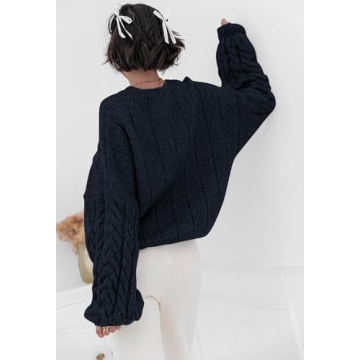 PRETTYGARDEN Women's Oversized Cable Knit Sweater