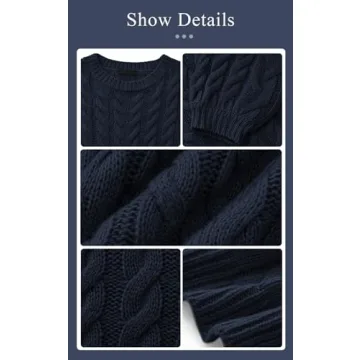 PRETTYGARDEN Women's Oversized Cable Knit Sweater