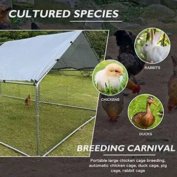 Durable Walk-in Chicken Coop with Waterproof Protection