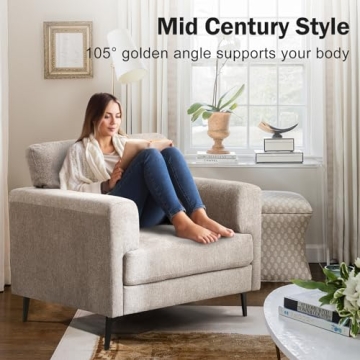 Stylish Oversized Accent Chair with Sturdy Support