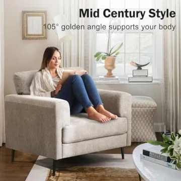 Stylish Oversized Accent Chair with Sturdy Support