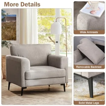 Stylish Oversized Accent Chair with Sturdy Support