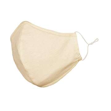 DALIX Skin Tone Cloth Face Mask with Adjustable Fit and Filter Pocket - S-M 3 Layer