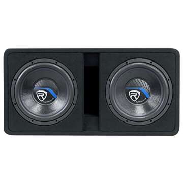Rockville DV12K5 Dual 12" K5 2800w Car Subwoofers+Vented Sub Enclosure Box
