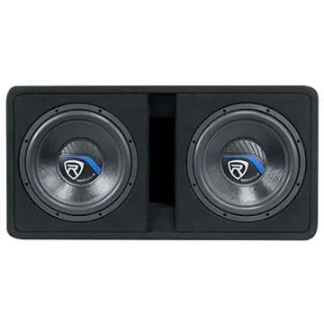 Rockville DV12K5 Dual 12" K5 2800w Car Subwoofers+Vented Sub Enclosure Box