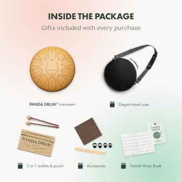 Panda Drum Plus | 11-inch Steel Handpan for Meditation and Relaxation