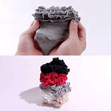 Stylish Youneedthat Double Ruffle Ankle Socks - Women