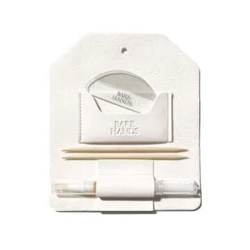 BARE HANDS | Dry Gloss Manicure Kit | Shine and Nourish Nails | Polisher + Cuticle Oil | Vegan (Citr...