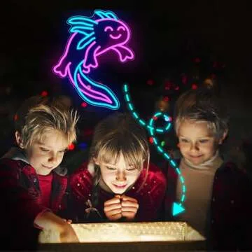 Enchanting Axolotl Neon Sign - Unique Wall Art for Home