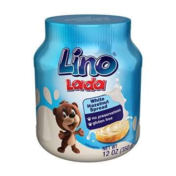 Podravka Linolada White Hazelnut Spread, 350 Gram 12.34 Ounce (Pack of 12)
