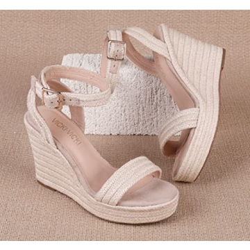 VICKI·VICKI Women's Wedge Sandals Comfortable Fashionable
