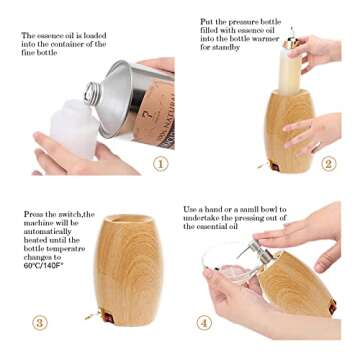 Massage Oil Warmer Electric Bottle Warmer For Salon Spa Preheat Before Massage With Plastic Bottle C...