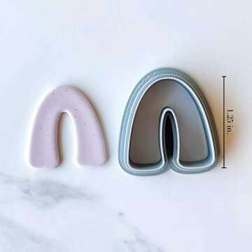 Polymer Clay Cutters for Earrings – The Clayful Co Arch Pack Set of 6 – Clay Cutters for Polymer Clay Jewelry Earrings Shapes - Cookie Cutters for Clay Jewelry Making