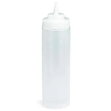 Tablecraft 24 oz Wide Mouth Squeeze Dispenser - High Capacity for Sauces & Condiments