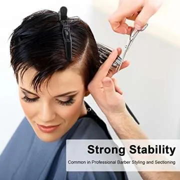 AMMON Hair Clips 10 Pcs Durable Non-slip Salon Styling Clips