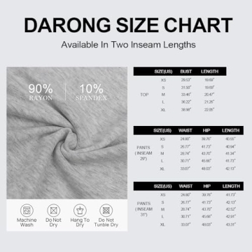 Darong Women's Stylish 2 Piece Lounge Sets for Everyday Comfort