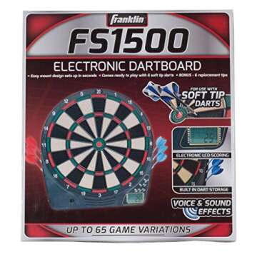 Franklin Sports Electronic Dart Board 65 Game Variations