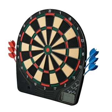 Franklin Sports 15-Inch Electronic Dart Board Set with 65 Games and Darts