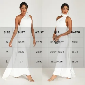 ABYOVRT Sexy Backless Maxi Dress for Elegant Parties