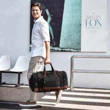 Litvyak Duffle Bag for Travel, Carry on Bag Travel Bags for Men Canvas Travel Duffel Bags Overnight ...