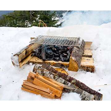 Expedition Research LLC The Original Bushcraft Grill - Welded Stainless Steel High Strength Mesh (Ca...