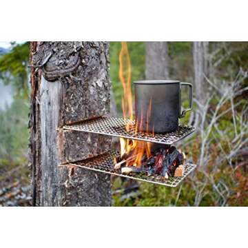Expedition Research LLC The Original Bushcraft Grill - Welded Stainless Steel High Strength Mesh (Campfire Rated), USA