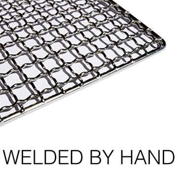 Expedition Research LLC The Original Bushcraft Grill - Welded Stainless Steel High Strength Mesh (Campfire Rated), USA