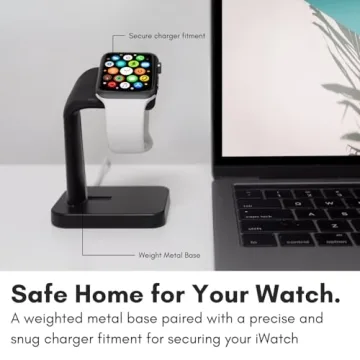 Macally Apple Watch Charger Stand for Series Ultra to 1