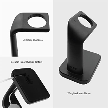 Macally Apple Watch Charger Stand for Series Ultra to 1