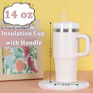 Muwnrol 14 Oz Tumbler - Stylish Insulated Drinkware