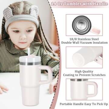 Muwnrol 14 Oz Tumbler - Stylish Insulated Drinkware