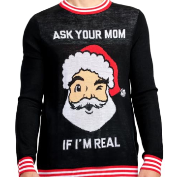 Tipsy Elves Men's Ugly Christmas Sweater for Holiday Fun