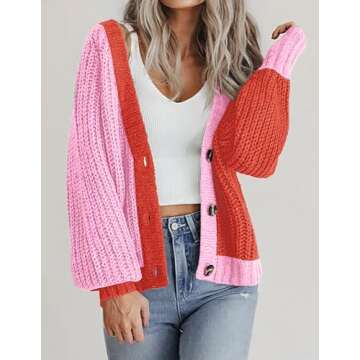 Zeagoo Women's Cozy Knit Cardigan for Fall Fashion