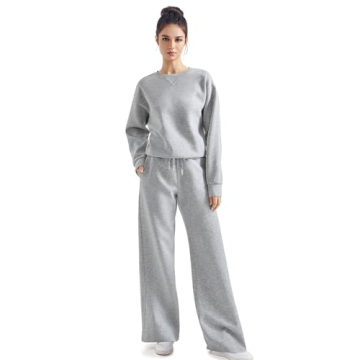 SUUKSESS Modal Oversized Sweatshirt Wide Leg Lounge Set