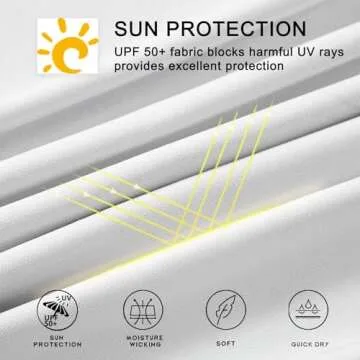 Willit Women's UPF 50+ Sun Protection Hoodie SPF Shirt long sleeve Hiking Fishing Outdoor Shirt Lightweight Hoodie White L