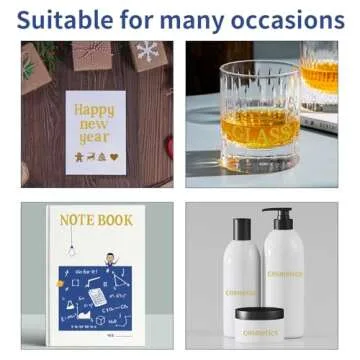 10 Sheets Vinyl Letter Stickers, 1200 Pcs Self-Adhesive Number and Alphabets Stickers, Mailbox Numbers Stickers for Signs, Window, Door, Cars, Trucks, Home, Business, Address Number (Yellow, 1 Inch)