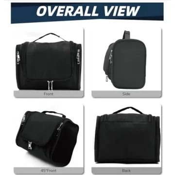 Buruis Large Hanging Toiletry Bag Water-resistant Travel Organizer