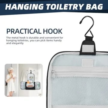 Buruis Large Hanging Toiletry Bag Water-resistant Travel Organizer