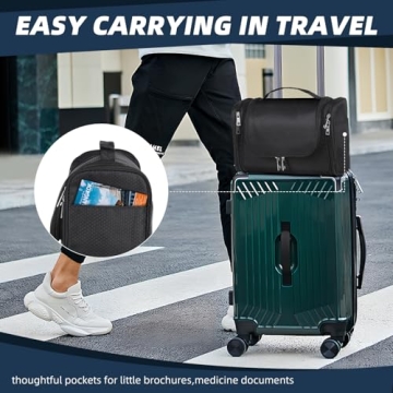 Buruis Large Hanging Toiletry Bag Water-resistant Travel Organizer