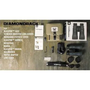 Vortex Optics Diamondback HD 15x56 Binoculars - HD Optical System, Non-slip Grip, Waterproof, Fogproof, Shockproof, Included GlassPak - Unlimited, Unconditional Warranty