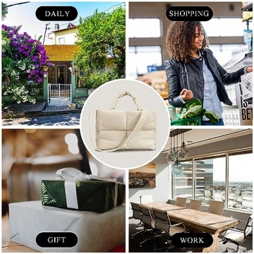 Elegant OWGSEE Puffer Tote Bag for Stylish Women