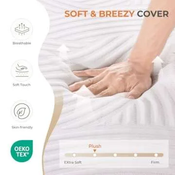 Sweetnight Full Mattress,12 Inch Memory Foam Full Size Mattress in a Box for Pressure Relief & Edge Support,CertiPUR-US Certified Breathable Medium Plush